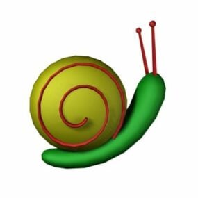 Toy Cartoon Snail 3d model