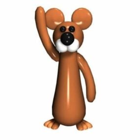 Cartoon-Eichhörnchen-Spielzeug 3D-Modell
