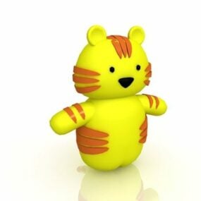 3d модель мультяшного іграшкового тигра