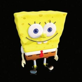 Mainan Kartun Model Sponge Bob 3d