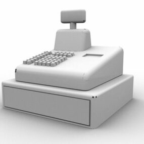 Cash Register Drawer 3d model