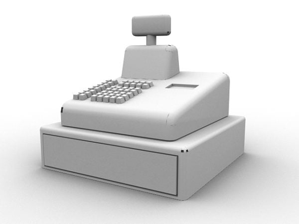 Cash Register Drawer Free 3d Model Max Vray Open3dmodel