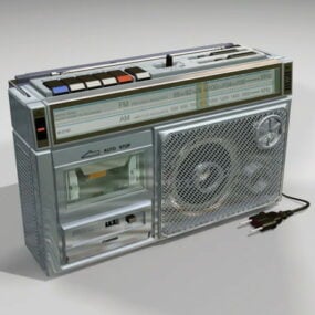 Mô hình máy ghi băng cassette 3d