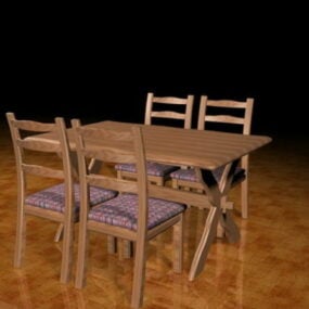 Casual Dining Room Sets 3d model