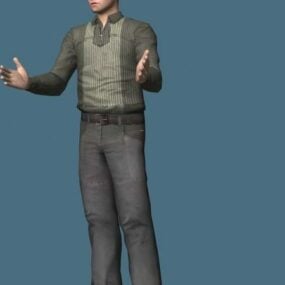 Casual Man Rigged 3d model
