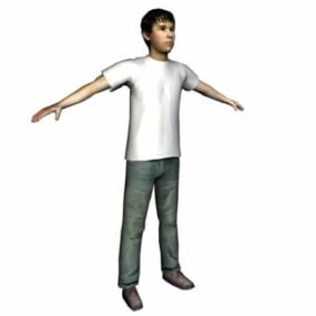 Character Casual Man Standing 3d model