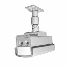 Plafondmontage beveiligingscamera 3D-model