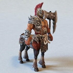 Centaur-kriger Rigged 3d modell
