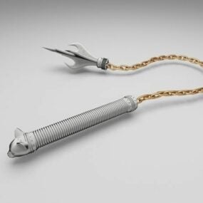 דגם תלת מימד של Chain Whip Dart Weapon