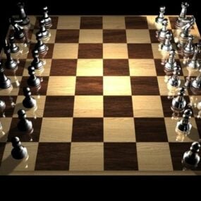 Šachová sada 3D model