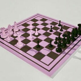 Jeux d'échecs modèle 3D