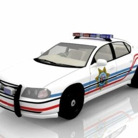 3D model policejního auta Chevrolet