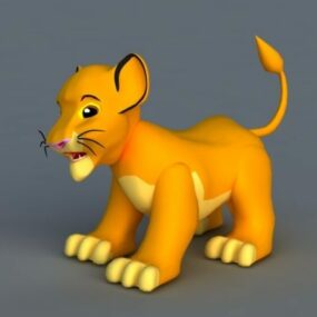 Mô hình hoạt hình sư tử Simba 3d