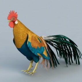 نموذج الديك الدجاج 3D