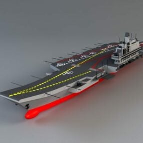 Model 3D Kapal Liaoning Pesawat Cina