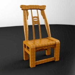 Chaise chinoise modèle 3D