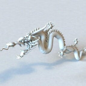 3D model starověkého čínského draka