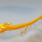 Animação de dragão chinês