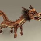 Kinesisk drake Rigged