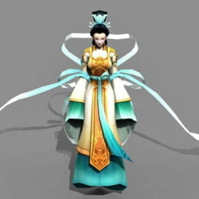 中国女神人物3d模型