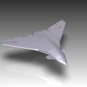 中国轰8轰炸机3d模型