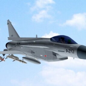 Chinese J-10 Fighter Aircraft 3d model