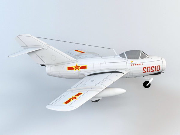 Chinese J 5 Fighter Aircraft Free 3d Model Max Vray