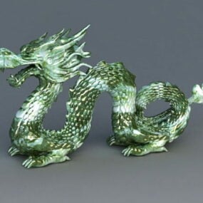 Chinesisches Jade-Drachen-3D-Modell