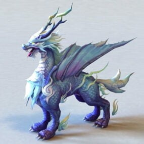 Dragon Creature Head 3d model