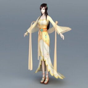 Čínská bohyně měsíce 3D model