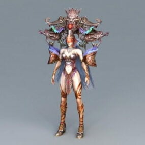Diosa de la mitología china modelo 3d