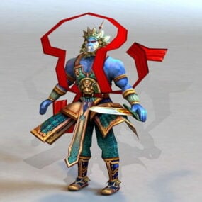 Chinese Mythology War God 3d model