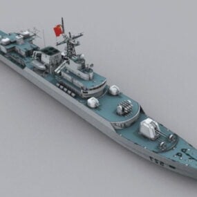 Model 3D Frigate Angkatan Laut Cina