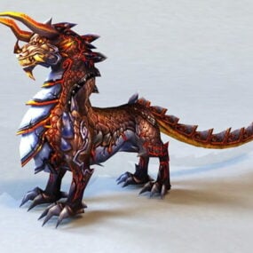 Chinesisches Qilin 3D-Modell