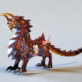 Chinese Qilin Mythical Creature 3d model