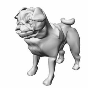 Dierlijke Chinese Shar Pei Hond 3D-model