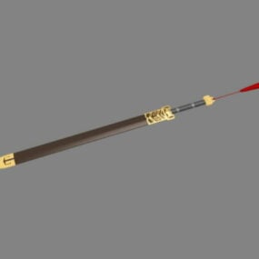 中国の剣3Dモデル
