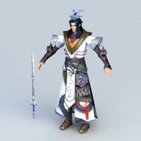 Chinese Swordsman Concept Character 3d model