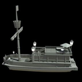 Model 3D chińskiego statku skarbowego