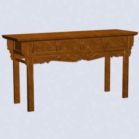 Kiinalainen klassinen antiikki alttaripöytä 3d-malli
