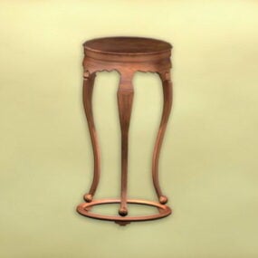 Chinese Antique Flower Table Furniture 3d model