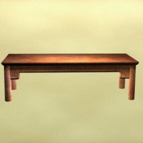 3д модель китайской антикварной мебели, чайного столика, мебели