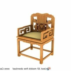 Chaise de palais de meubles anciens chinois modèle 3D