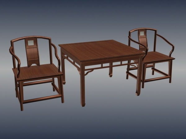 Chinese Ancient Tea Table Chairs