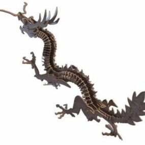 Modello 3d del giocattolo del drago cinese