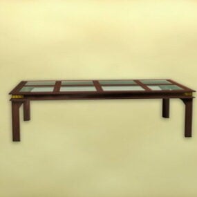 Čínský nábytek Starožitný konferenční stolek nábytek 3D model