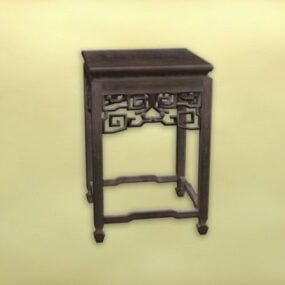 Kiinalaiset huonekalut Antiikkipäätypöytähuonekalut 3d-malli