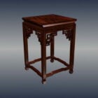 Chinese Classic Furniture Carved Square Stool