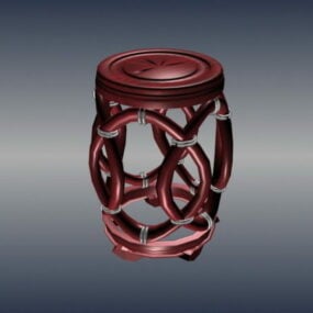 Chinese Classic Furniture Decorative Stool 3d model