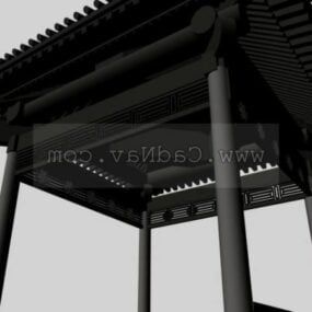 Modelo 3D dos pavilhões chineses